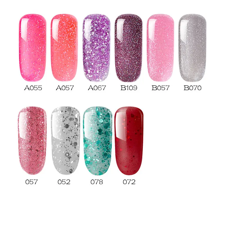 Beateal UV Gel Nail Polish Pure Color Long Lasting LED Lamp Varnish Without Top Base Soak Off Organic | Красота и здоровье