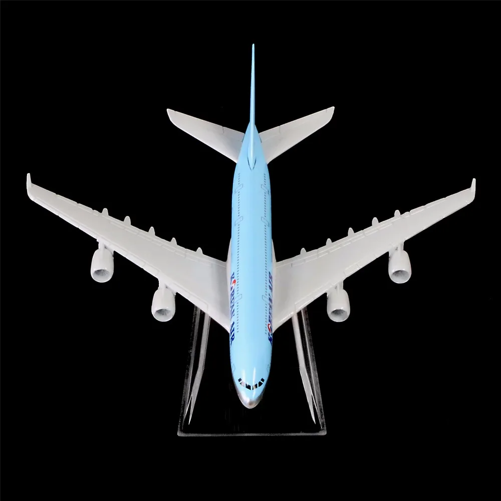 1:400 16 см корейские авиалинии A380 металлическая модель самолета офисное украшение