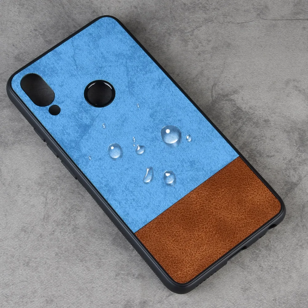 Роскошный кожаный чехол для Meizu M9 M8 Note жесткая задняя Нескользящая тканевая