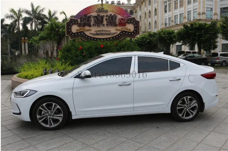 Для hyundai Elantra AD оконная Накладка для украшения наружной отделки из нержавеющей стали аксессуары для стайлинга автомобилей