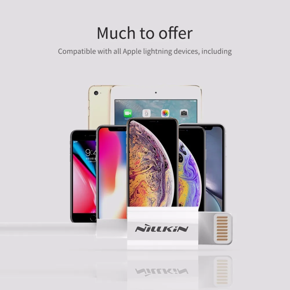 NILLKIN Rapid Cable For Apple IPhone XS Max 8 Plus 7 XR MFI Lightning Quick Charge USB Phone Cable Data Line