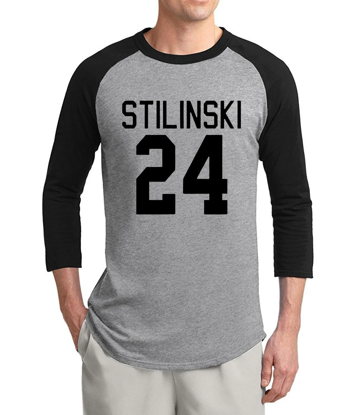 Лидер продаж прочный Чехол Teen Wolf Stilinski 24 три четверти рукав для мужчин футболка 2021