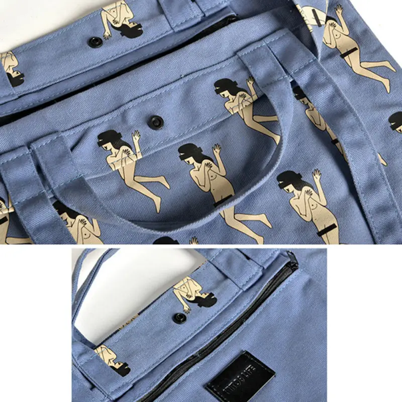 KIITOS LIFE холщовые печатные хозяйственные сумки для женщин 2 сезона (FUN KIK)|bags for women|bag