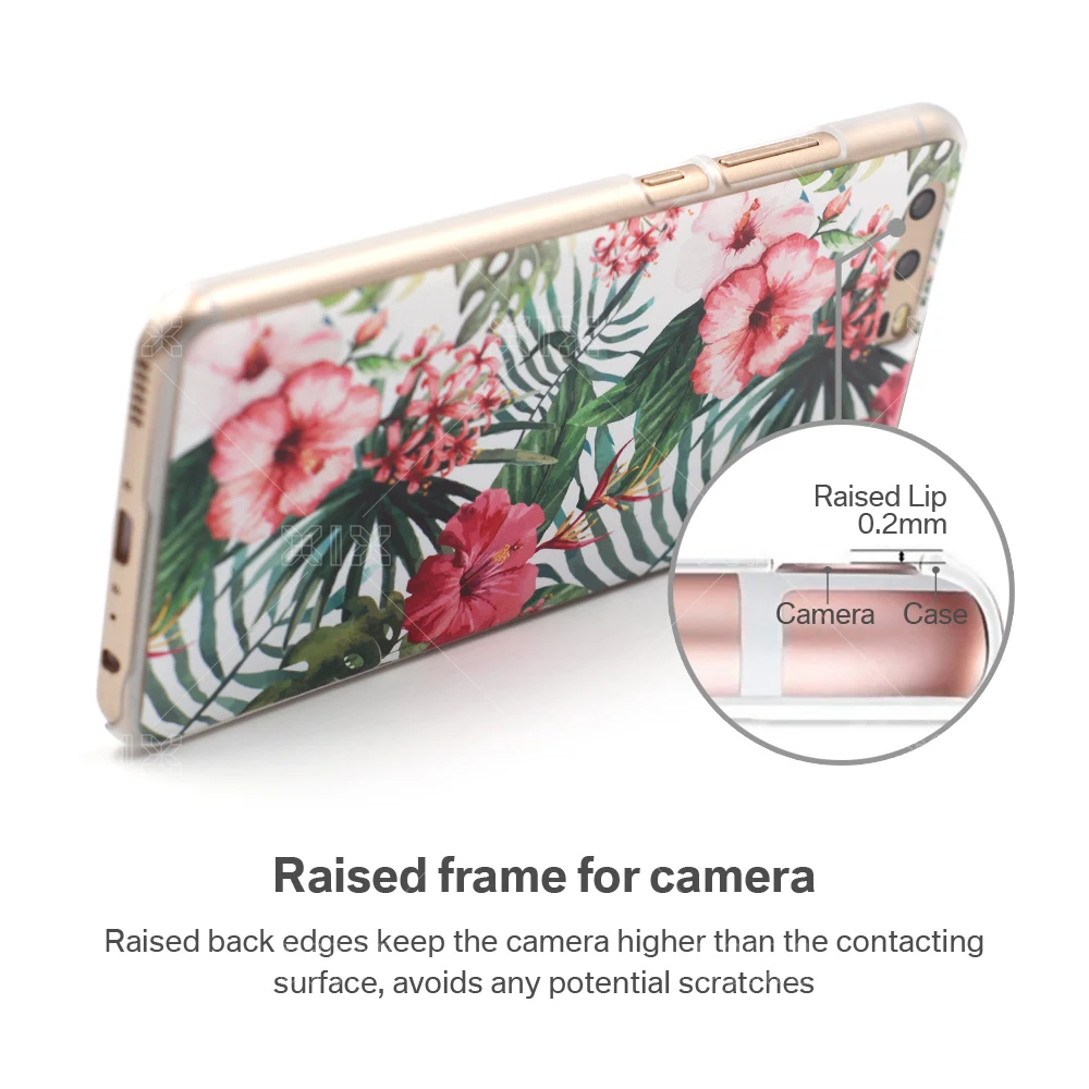 Для coque Huawei P8 lite 2017 чехол розовый цветок Жесткий ПК для fundas новое поступление Lite
