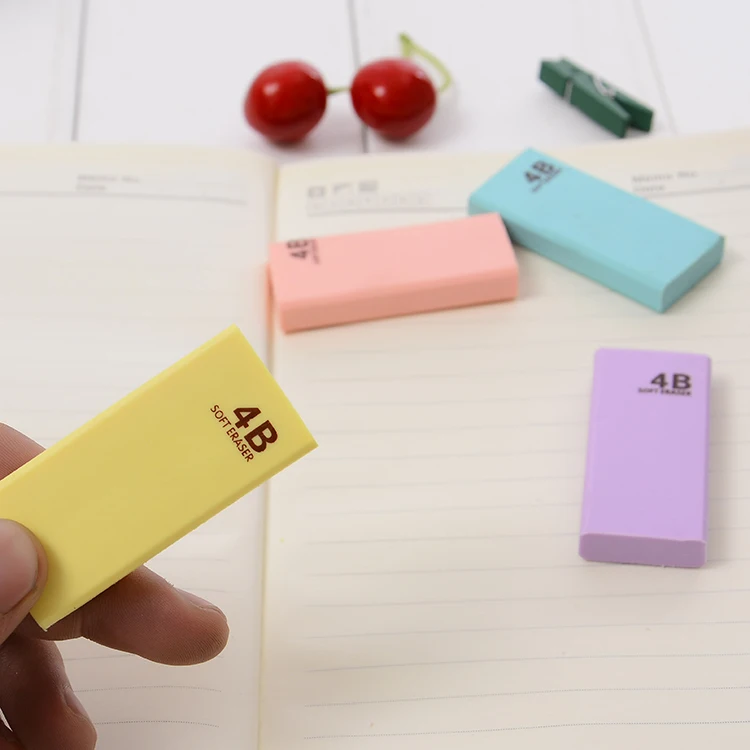 Ластик карандаш цветной квадратный большие резиновые ластики для рисования