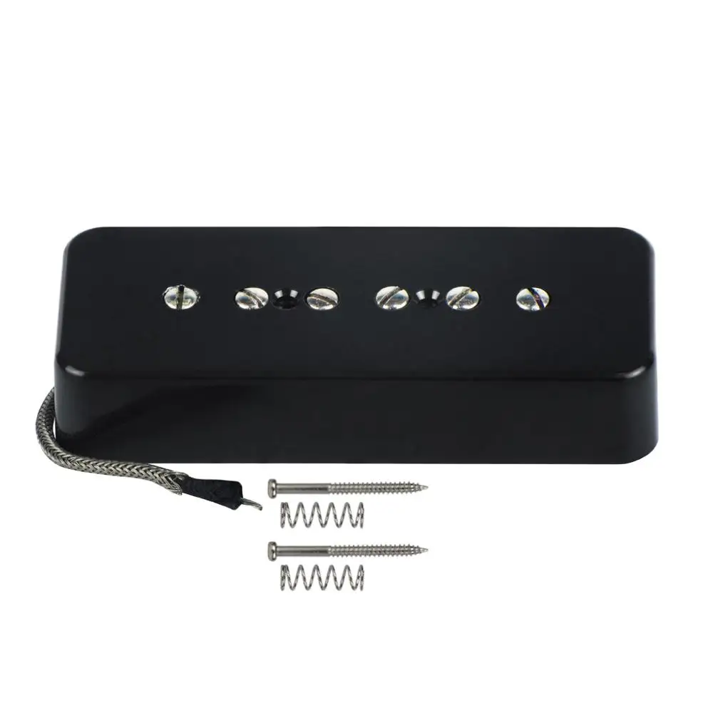 Электрогитара Flor Black Vintage Alnico V Soapbar P90 звукосниматель мостовой с металлической