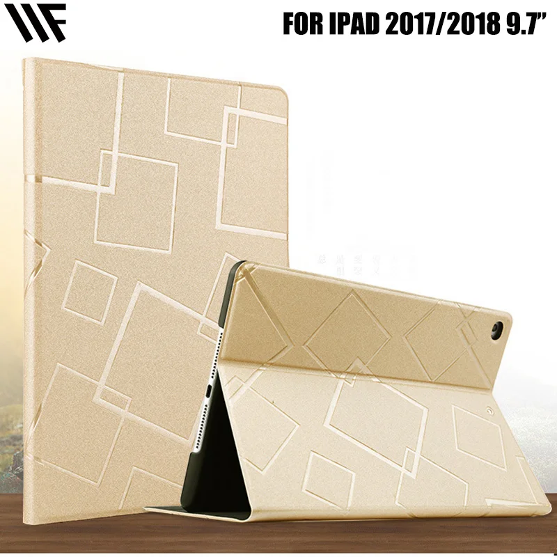 WIFUN чехол для нового iPad 9 7 дюймов 2017 2018 6 Цвет ПУ Чехол магнит проснуться сна шелк