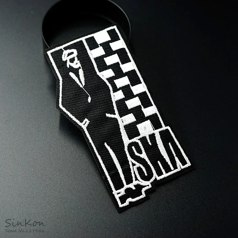 SKA (Size:6.0X10.0cm) DIY Cloth Badges Patch Embroidered Applique Sewing Label Clothes Stickers Apparel Ornament Badge | Дом и сад
