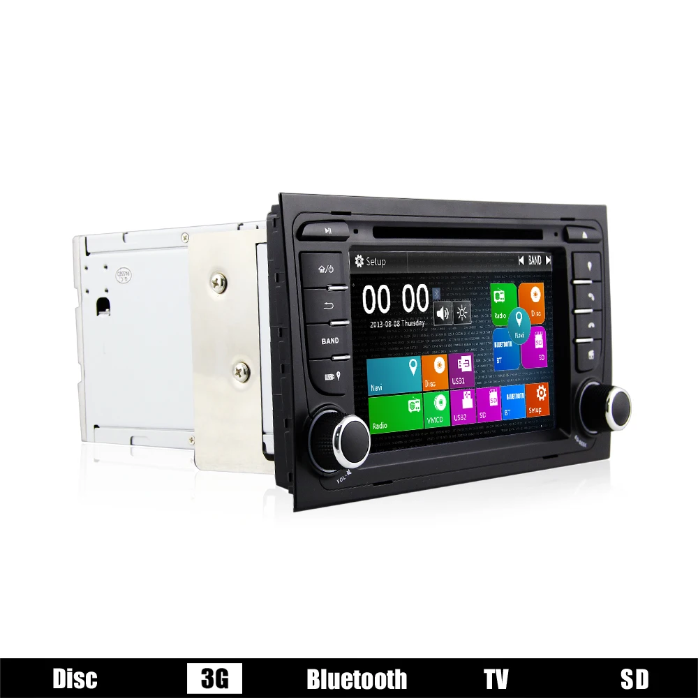 Eunavi 2 Din автомобильный dvd Автомобильный GPS навигатор DVD плеер для AUDI A4 S4 RS4 с 3G USB BT IPOD