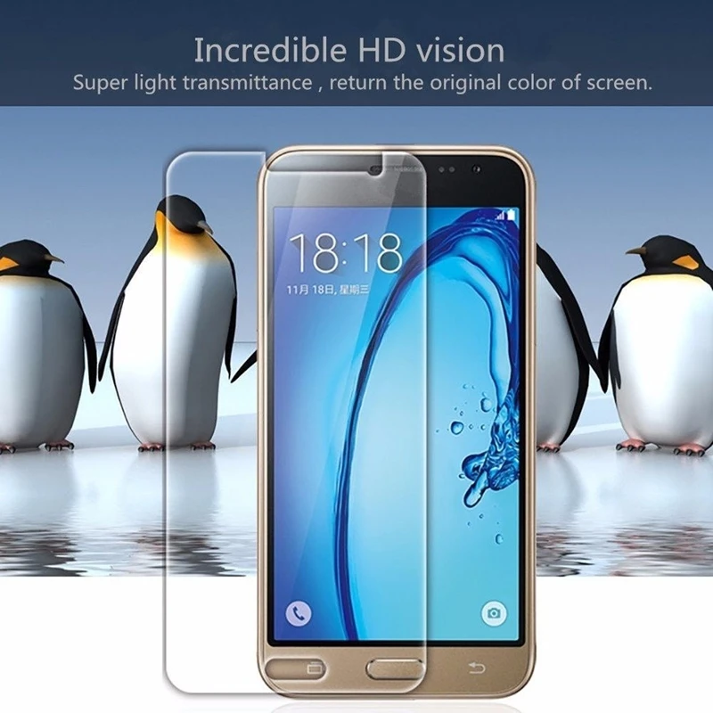 Для Samsung Galaxy J3 2016 Закаленное стекло протектор экрана для Передний экран J320