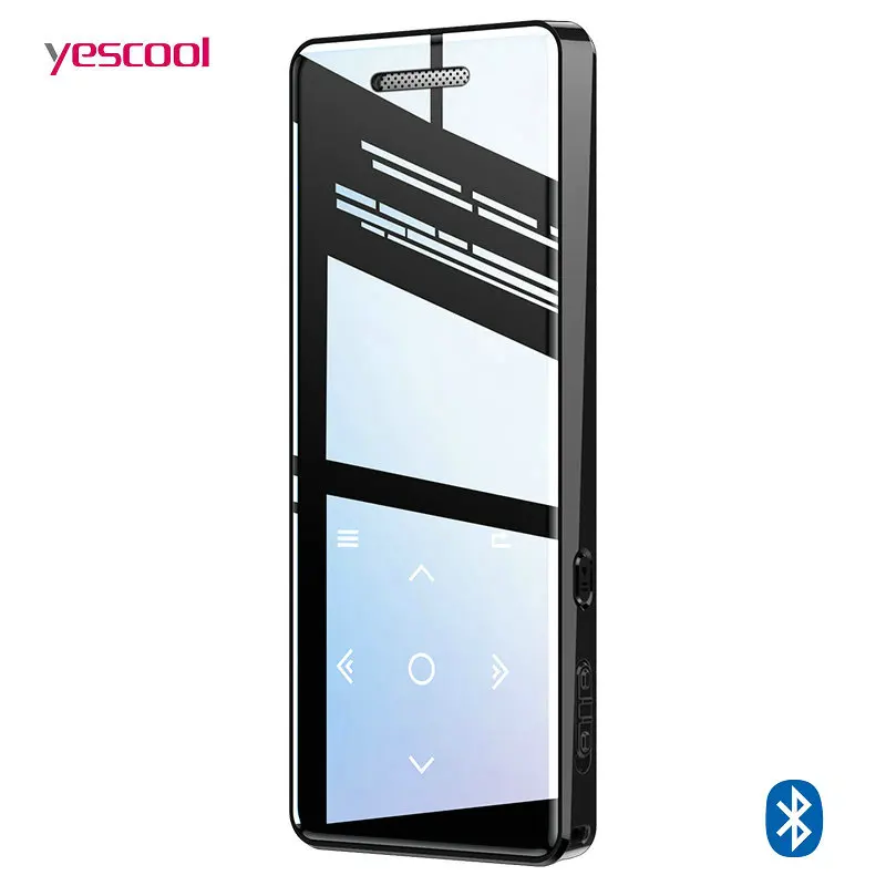 Yescool X5 Bluetooth MP3 музыкальный плеер hifi спортивный Flac walkman с FM диктофоном видео изображение обзор динамик - Цвет: Bluetooth-Black