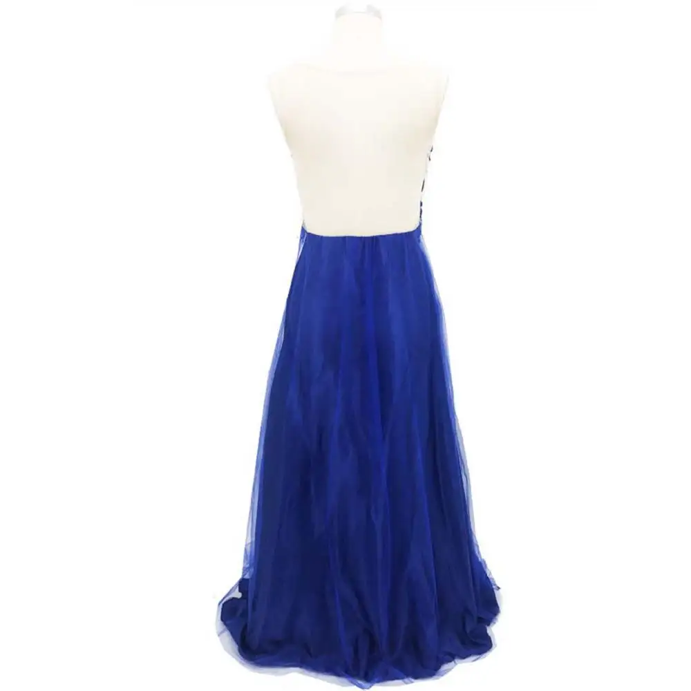 

ANTI Sexy Prom Dresses 2019 V-neck Sleeveless Backless A-Line Formal Party Gowns Vestidos Do Baile De Finalistas Navy Blue New