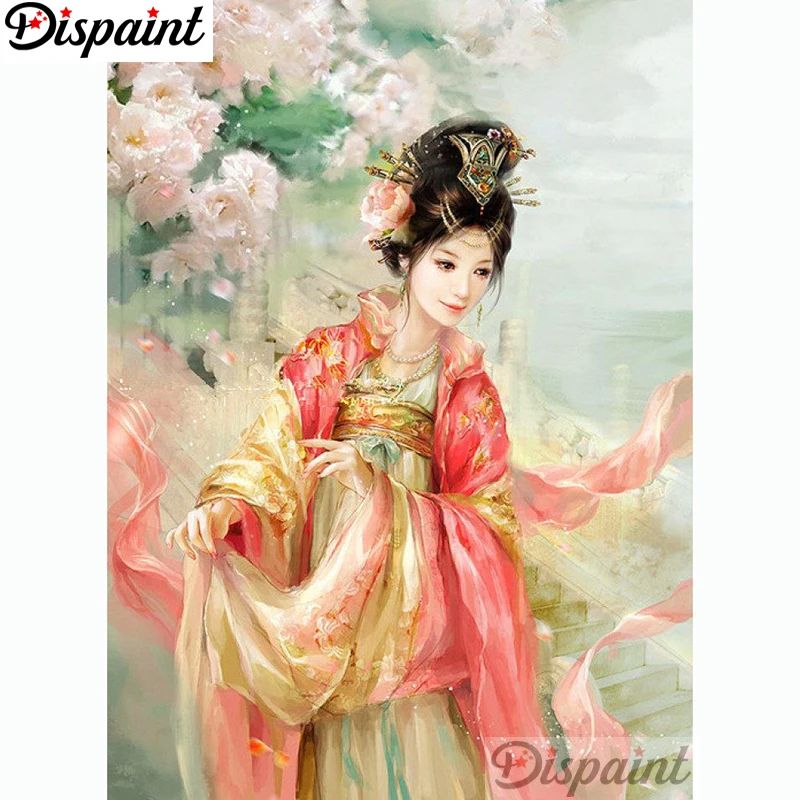 

Dispaint Full Square/Round Drill 5D DIY Diamond Painting "Beauty flower scenery" Embroidery Cross Stitch Home Decor Gift A11330