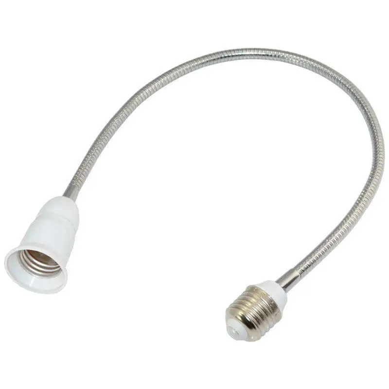 E27 LED Light Screw Bulb Lamp Holder Flexible Extension Adapter Socket for Home Bedroom Lighting Accessories Night Light Holder