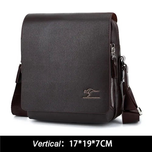 Brown 17x19x7 Роскошная брендовая мужская сумка через плечо, винтажная кожаная сумка через плечо, красивая сумка через плечо, сумки - Цвет: Brown 17x19x7