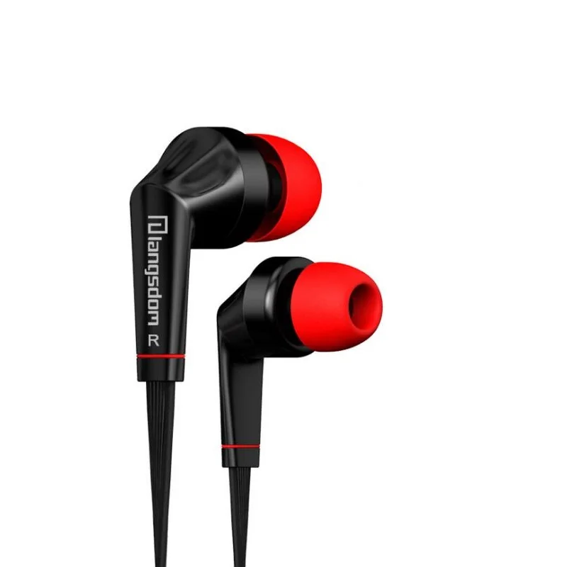 Headphone Piston Noodle Flatline Compatible Basic Earphone Portable IOS Android System Smartphone Super Bass Langsdom JD88 | Электроника