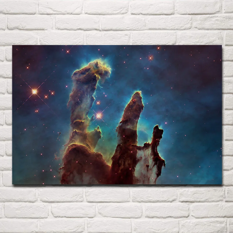 

space pillars of creation universe landscape photo nebula posters on the wall picture home living room decoration bedroom EX025