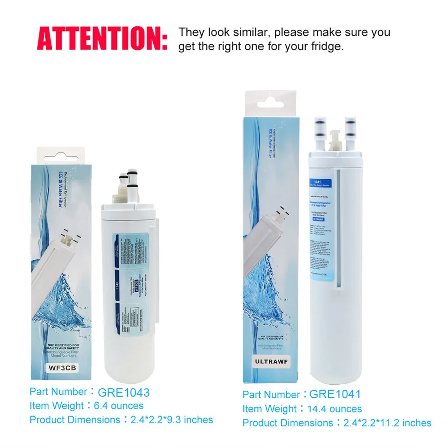 Household Water Purifier Namtso GRE1041 Refrigerator Ice &amp Filter Advanced Carbon Compatible Frigidaire ULTRAWF 2 Pcs/lot | Бытовая