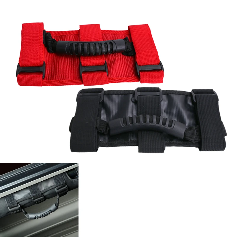 Красный/черный тройной ремень для крыши сиденья гоночная рулонная панель захват