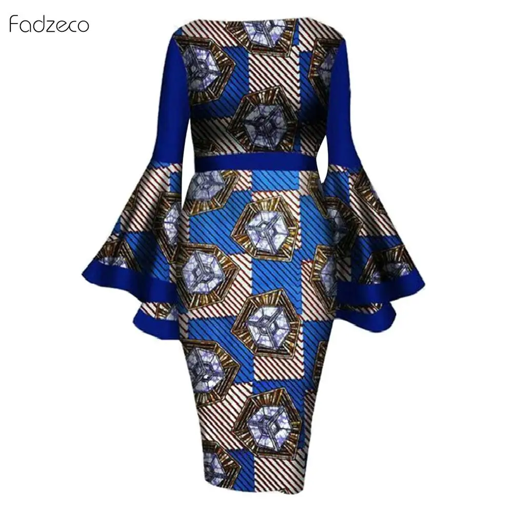 Fadzeco 6XL/размера плюс африканские свободные платья для женщин высокое качество