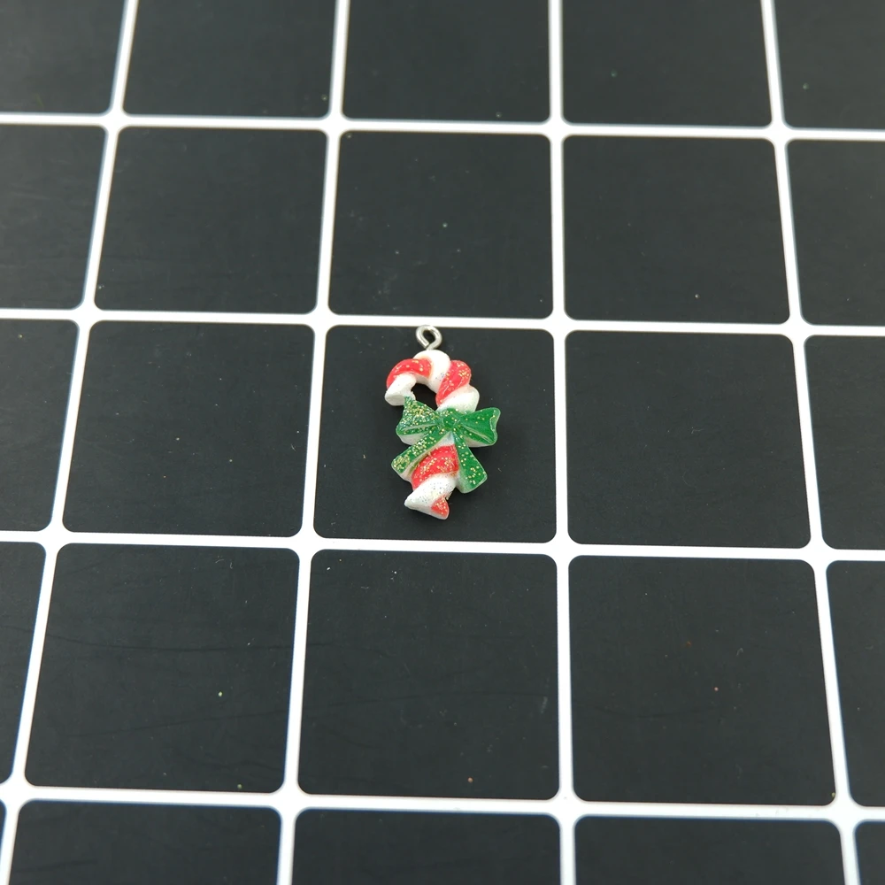 Kawaii Mix Christmas set charms pendants for jewelry making bracelets necklace earrings resin flat back cabochon | Украшения и