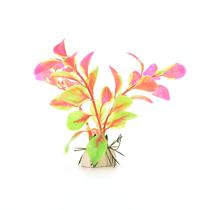 Artificial Fantastic Purple Vivid Plastic Aquarium Decorations Plants Fish Tank Grass Flower Ornament Decor Aquatic Accessories | Дом и сад