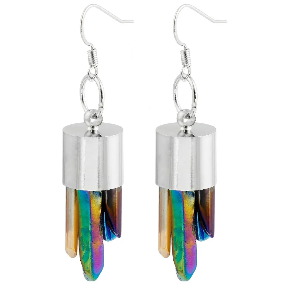 TUMBEELLUWA многоцветные висящие капли на крючке из титана | Украшения и аксессуары