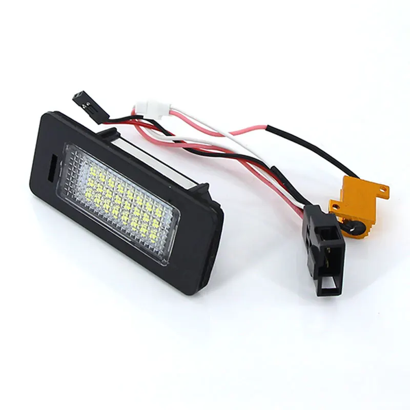 Светодиодная лампа CANbus для AUDI Q5 подсветка номерного знака 12 В 24SMD 2 шт.|Сигнальная