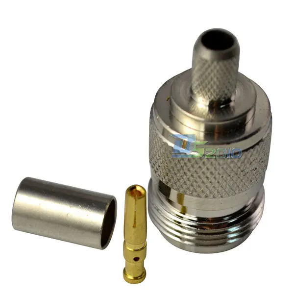 Высокое качество N женский прямой обжимной для RG6 RG59 LMR240 кабель RF коаксиальный