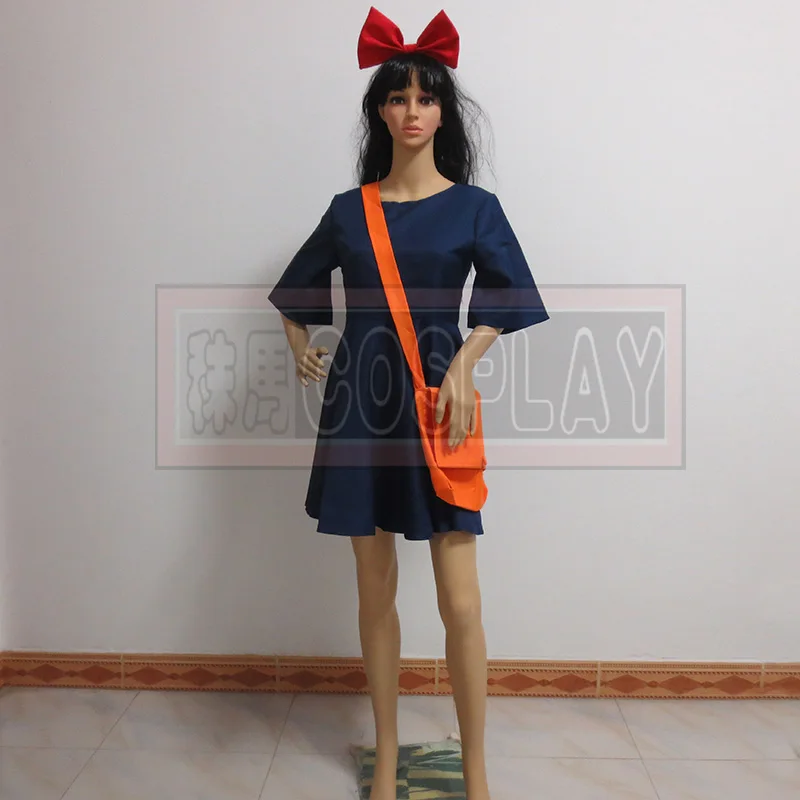 Кики Услуги платье Kiki Косплэй костюм с нагрудником для битвы Платье + повязка на