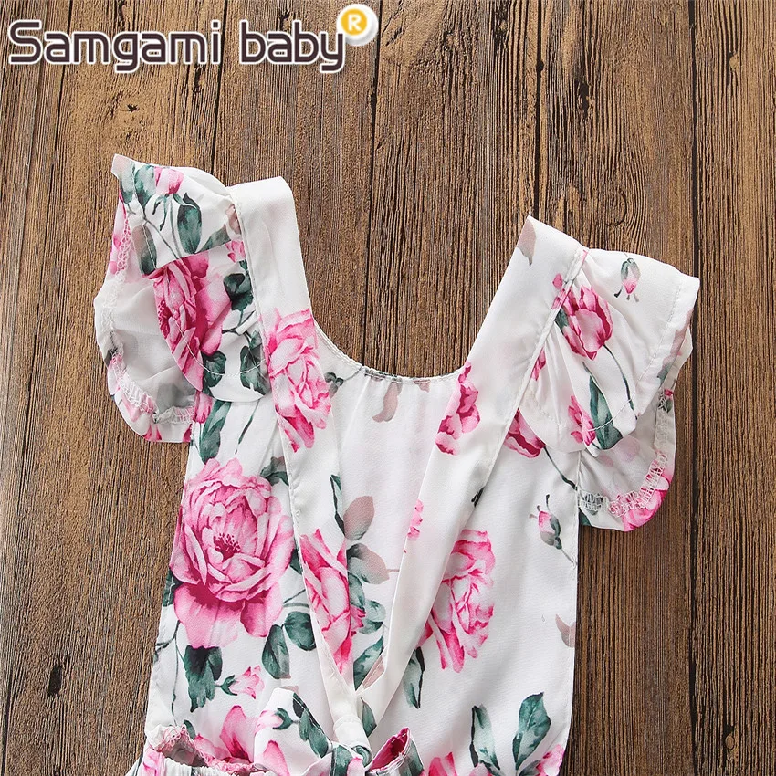 SAMGAMI/Летняя одежда для маленьких девочек реквизит фотосессии кружевной