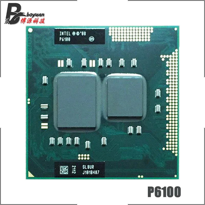 Intel Pentium P6100 slbur 2,0 ГГц двухъядерный нить Процессор процессор 3 м 35 Вт Разъем G1/rPGA988A