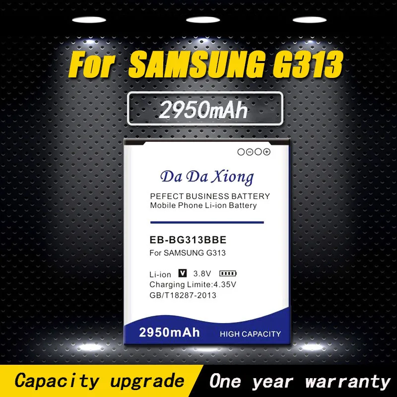 

Новый высококачественный аккумулятор для телефона 2950 мАч EB-BG313BBE Li-Ion для Samsung Ace 4 G313 Mobile + бесплатная доставка