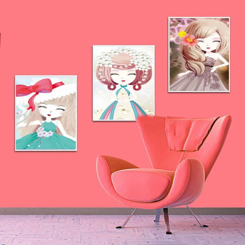 5D DIY Kit алмазов картина крестиком милые девушки 3D Алмазная вышивка мультфильм