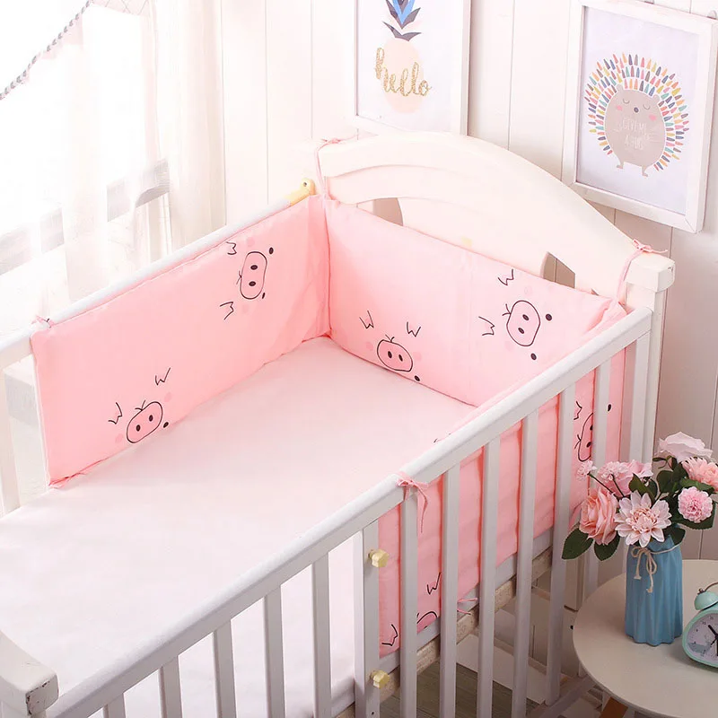 Cotton Baby Bed Bumpers Newborn Bed Safety Rails Anti-collision Infant Crib Protector Cushion Kids Crib Bumper Baby Bedding