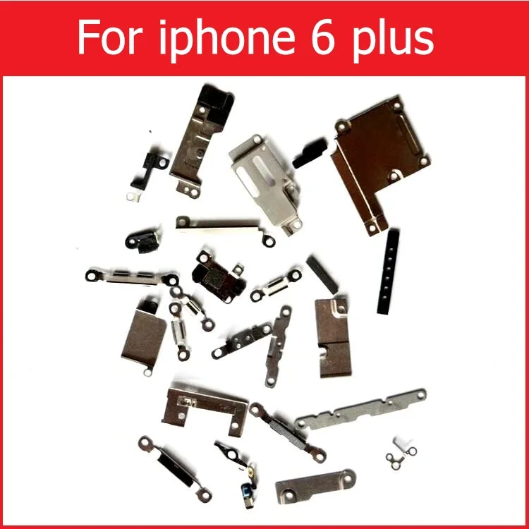 For 6plus Полный корпус, внутренние маленькие металлические железные детали для iPhone 4, 4S, 5, 5c, 5S, 6, 6s plus, маленький держатель, кронштейн, защитная пластина, комплект, запчасти для телефона - Цвет: For 6plus