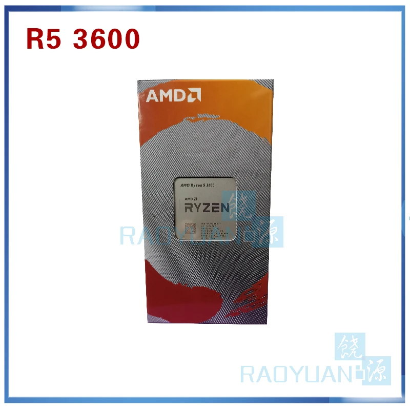 Процессор AMD Ryzen 5 3600 R5 3600 3,6 ГГц шестиядерный ЦП с двенадцатью потоками 7нм 65 Вт L3 = 32 м 100-000000031 сокет AM4 с охлаждающим вентилятором