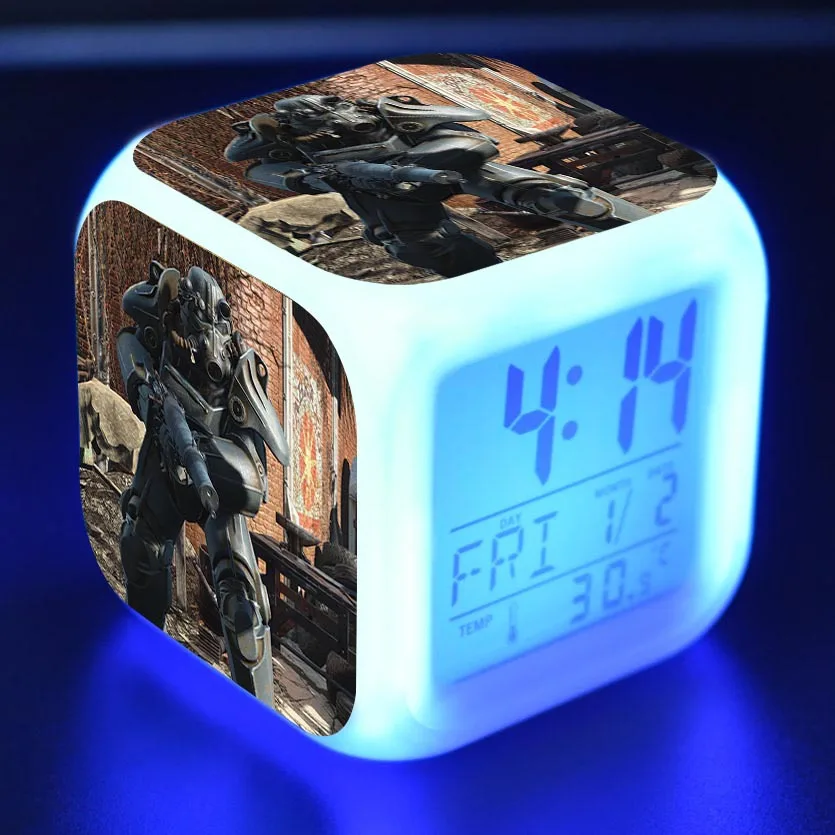 Мультяшный будильник детские игрушки Led reloj будильник, цифровой Электронные часы с будильником wake up light table reveil wekker - Цвет: 18