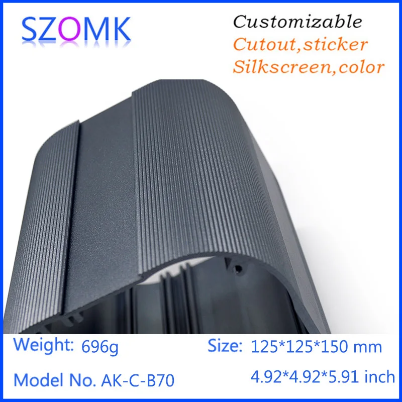 1 шт. алюминиевый экструзионный корпус szomk 125*125*150 мм