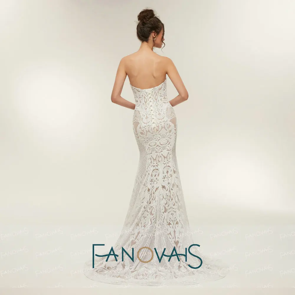 Старинные кружева Русалка свадебное платье Турция Vestido de Novia блесток кружева Sheer свадебные платья халат mariee gelinlik casamento