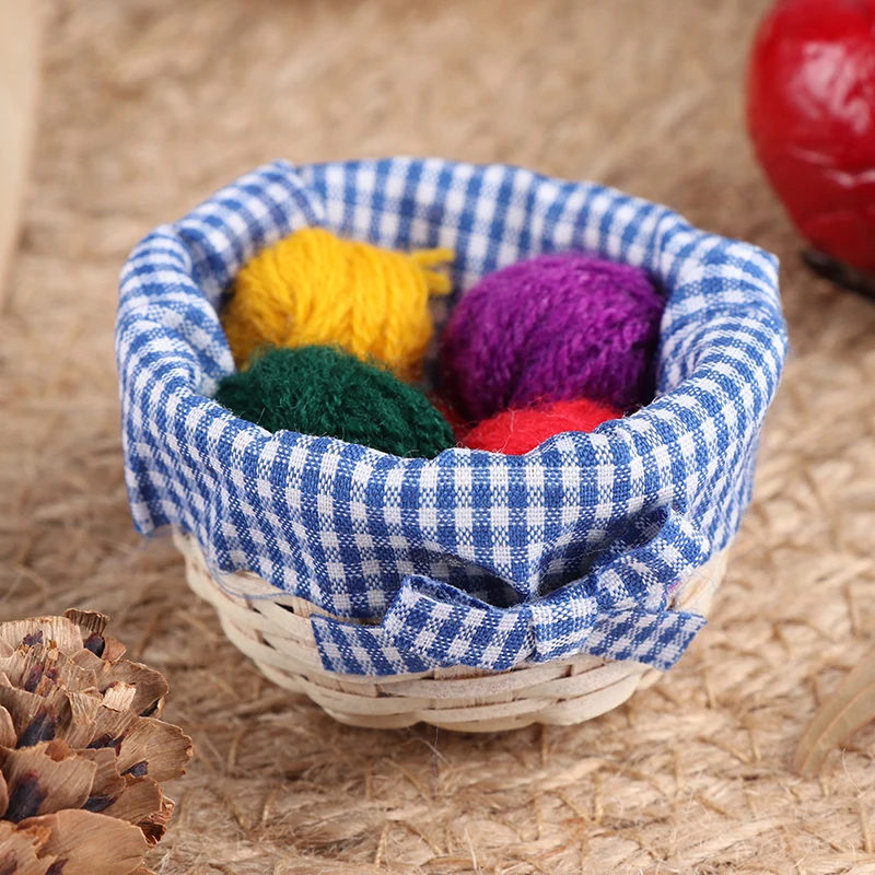 

1:12 Кукольный дом оптом миниатюрный мини-инструмент для вязания шерсти аксессуары для кукол игрушки для семьи коллекционный подарок