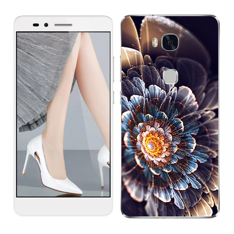 Чехол для Huawei Honor 5x ТПУ Мягкий Силиконовый Модный чехол с рисунком Honor5X Защитные