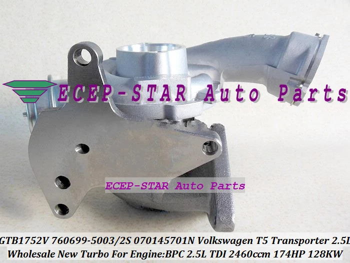 Турбо GTB1752V 760699 5002S 0004 0002 070145701NX 070145701NV для Volkswagen VW T5 Transporter B8 БПЦ 2.5L|t5 vehicle|t5 torcht5 ip65 |