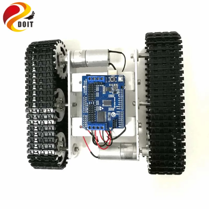 Металлическое шасси для робота танка DOIT Mini T100 Crawler с беспроводным Wi Fi