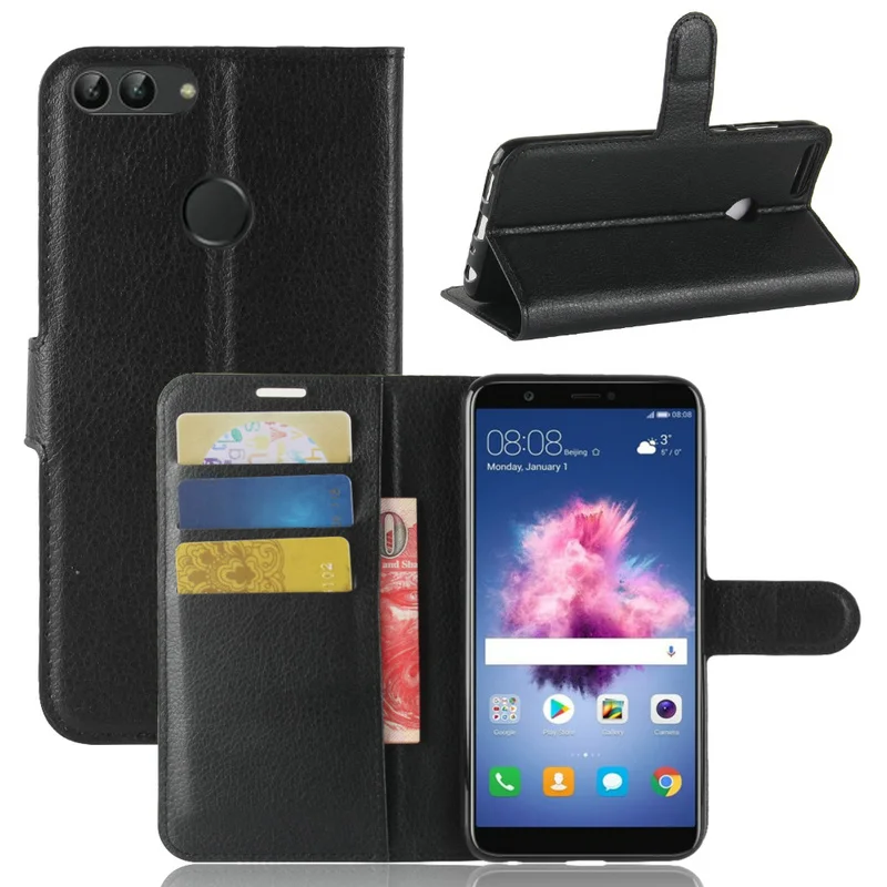 Кожаный чехол с откидной крышкой для Huawei P smart FIG LA1 LX1 LX2 LX3 nova lite 2 L21 Enjoy 7S Бумажник