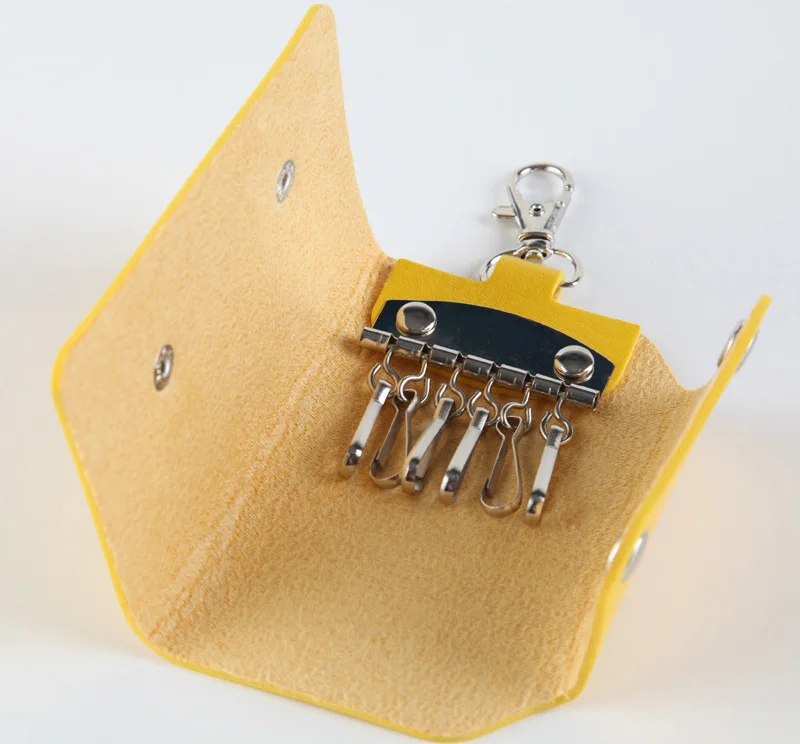 1х новые модные стильные однотонные мини-держатели для ключей из искусственной