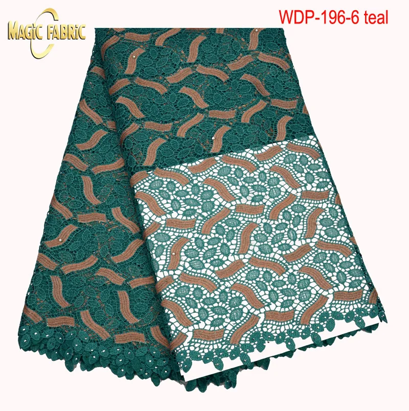 

African cord lace fabric for wedding dress high quality african guipure lace fabric 5yards nigeria cord lace WDP-196