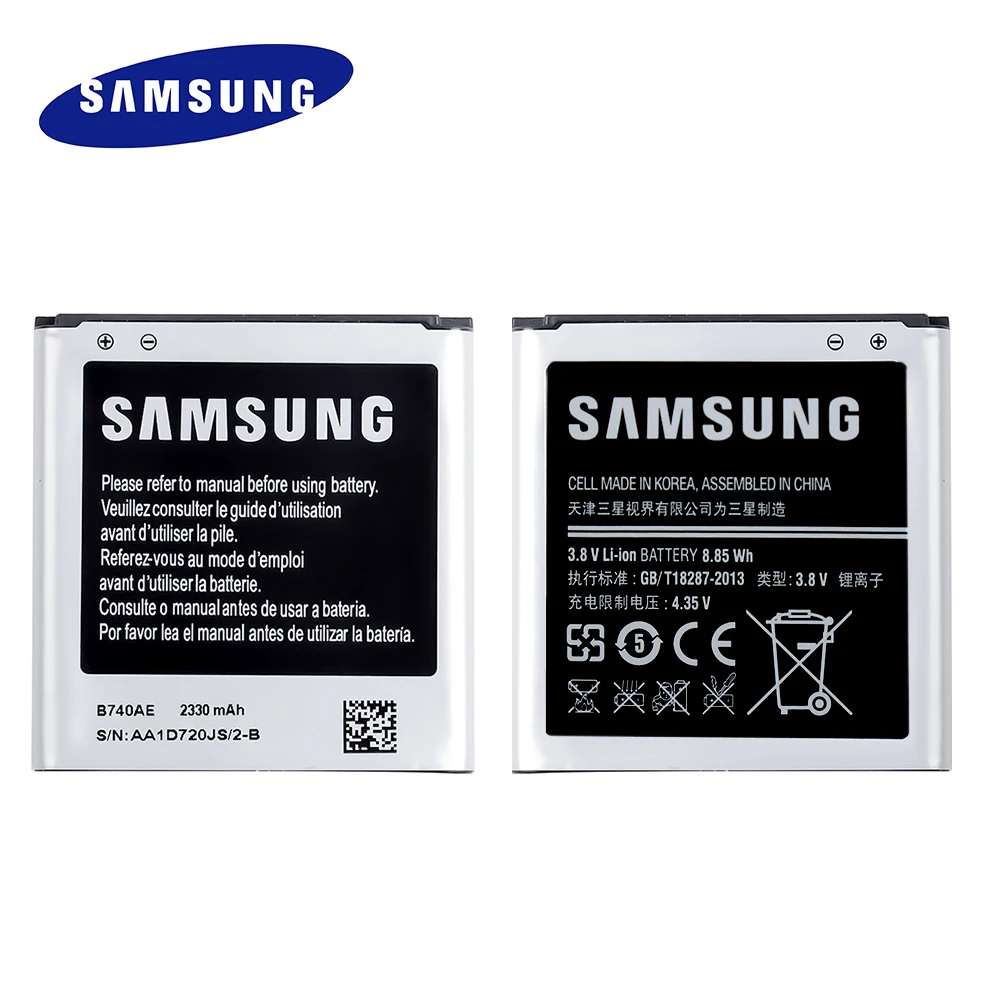 B740AE B740AC 2330 мАч оригинальная замена для samsung Galaxy S4 Zoom SM-C101 C1010 C105A батарея Быстрая