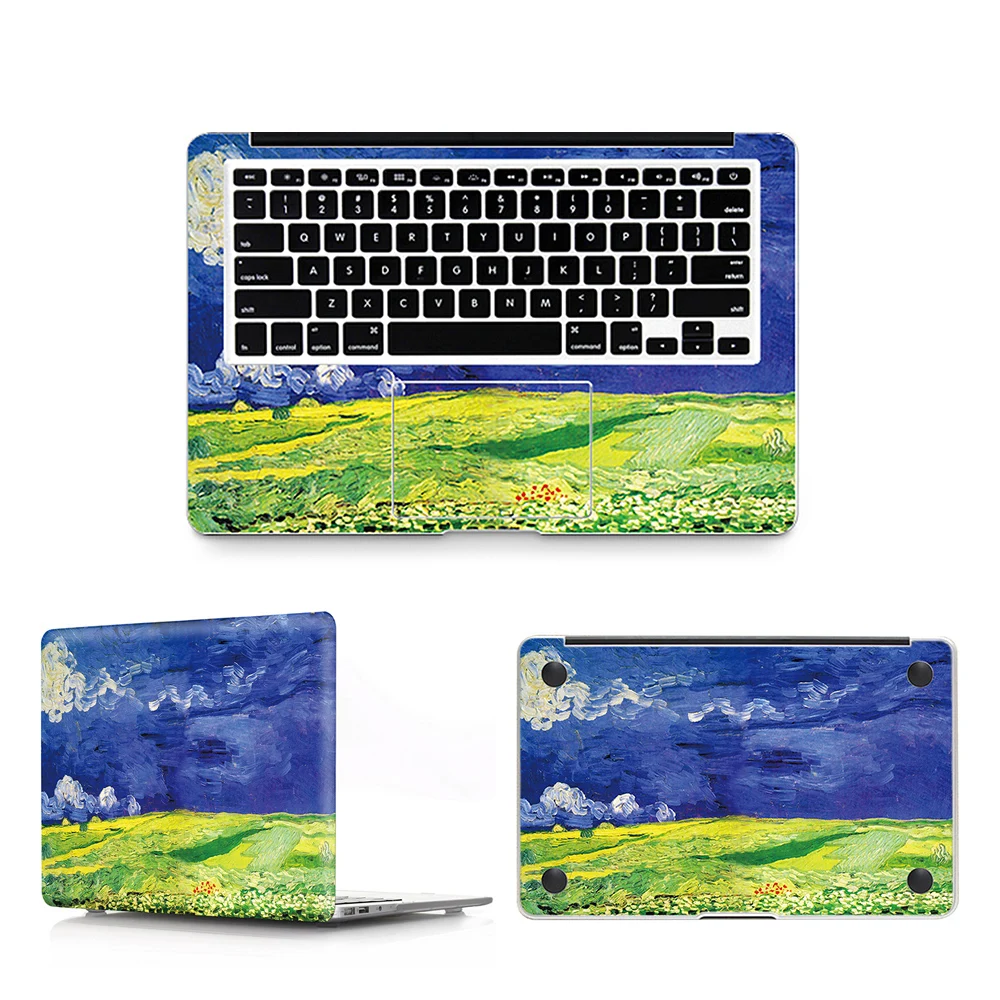 HRH 3 в 1 наклейка для Macbook Air 11 12 13 Pro 13 15 retina наклейка на ноутбук настенный автомобиль виниловая наклейка с логотипом матовая накладка на ладонь