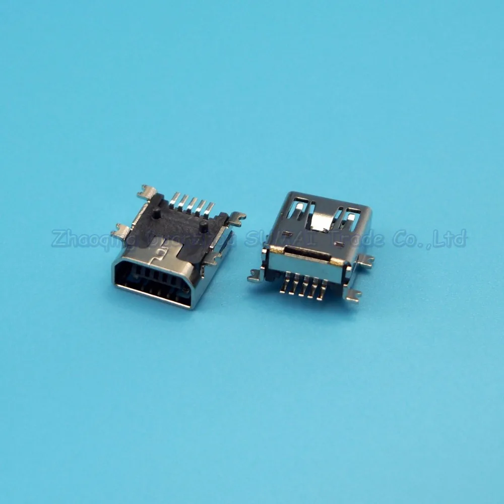 100 шт. мини USB порт для зарядки AB type SMT гнездо 5P медная розетка|usb usb|usb mini usbusb usb |